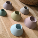 Candle holder concrete set of 6