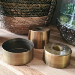 Candle holder brass set of 3