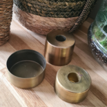 Candle holder brass set of 3