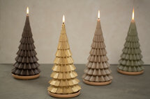 Rustik Lys - Outdoor Christmas tree candle B-choice Gold