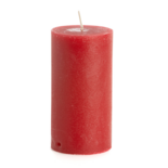 Rustik Lys - Rustic candle 7 x 13,5 cm red