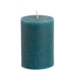 Rustik Lys - Rustic candle 7 x 10 cm petrol