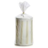 Rustik Lys - Outdoor Pillar Candle Stripes Pebble B-Choice