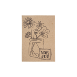 Mijn Stijl - Card with wild flower mix Voor jou