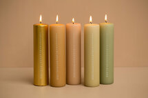 Rustik Lys - BY KIMMI Advent candle Apricot