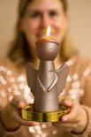 Rustik Lys - Candle Christmas angel coffee