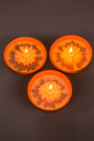 Rustik Lys - Candle Flower bowl Apricot