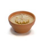 Rustik Lys - Candle Flower bowl Apricot